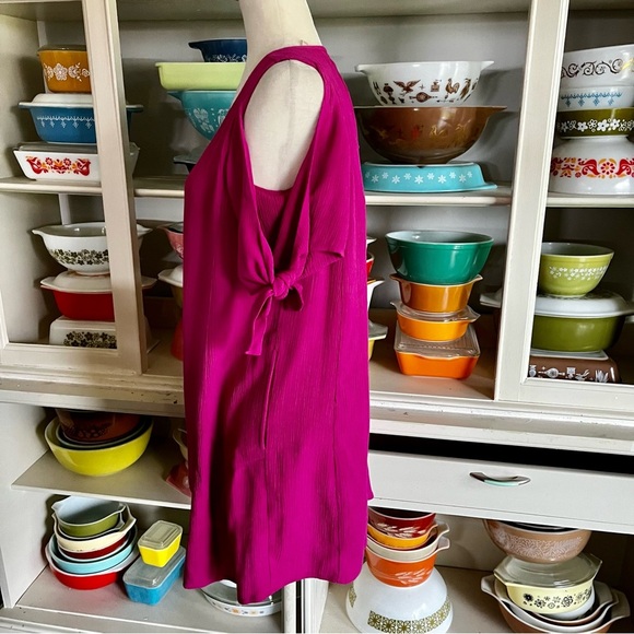 Soft Surroundings Cold Shoulder Destin Fuchsia Dress - Size Small - Picture 9 of 15